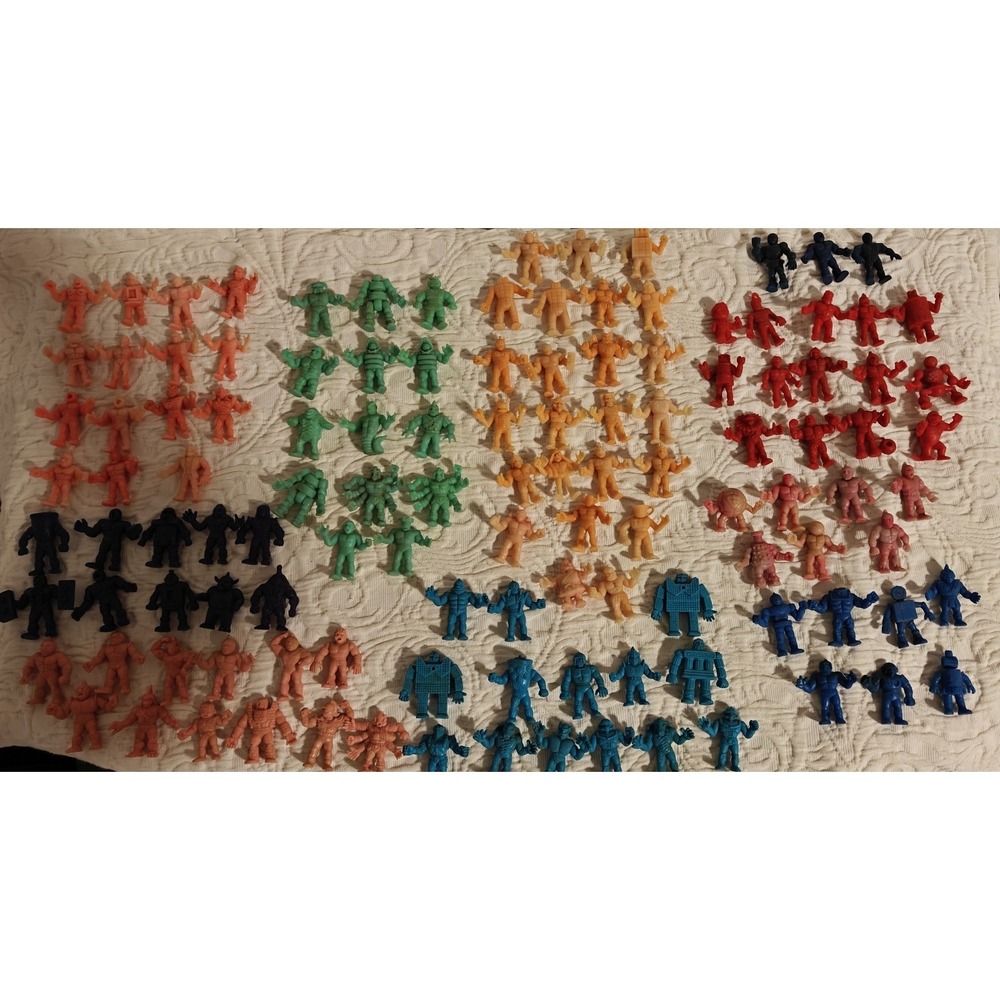 Kinkeshi Kinnikuman figures  Lot Of 120  Japanese Anime Muscle Man Toys Vintage